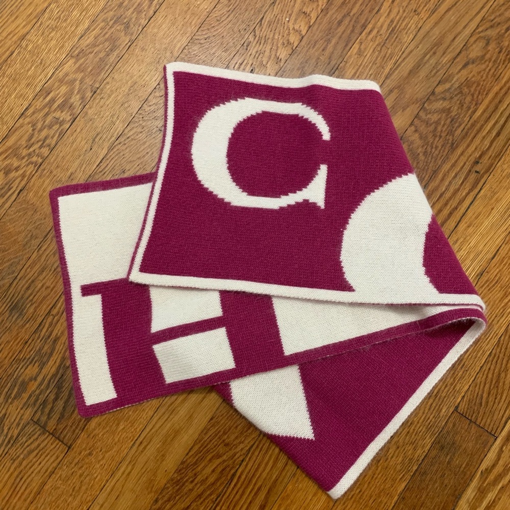 Coach wool blend scarf